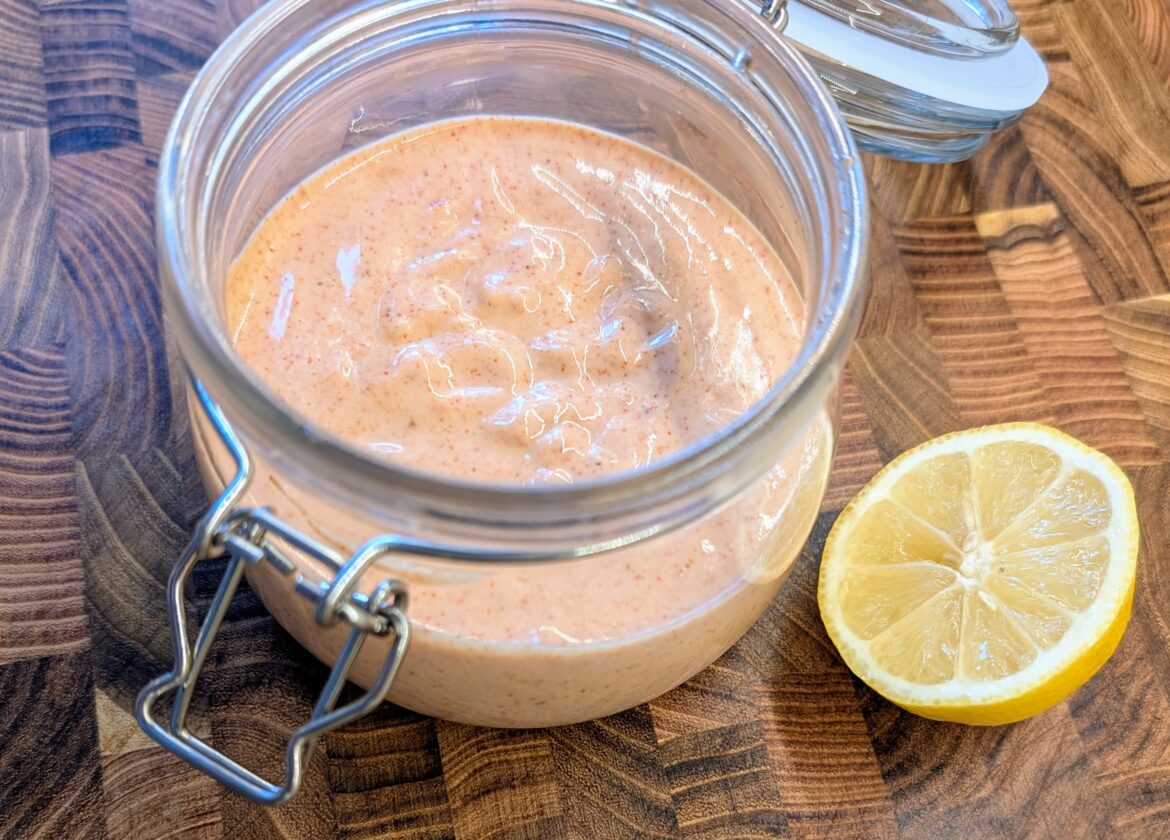 Marie Rose sauce and half a lemo