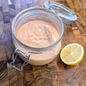 Marie Rose sauce and half a lemo