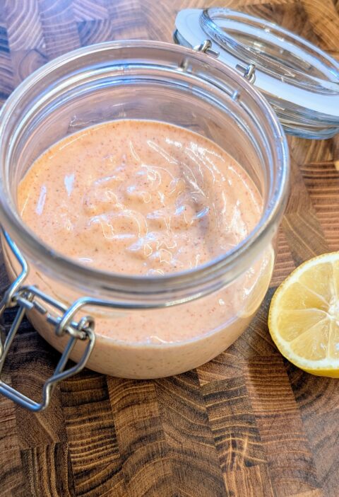 Marie Rose sauce and half a lemo