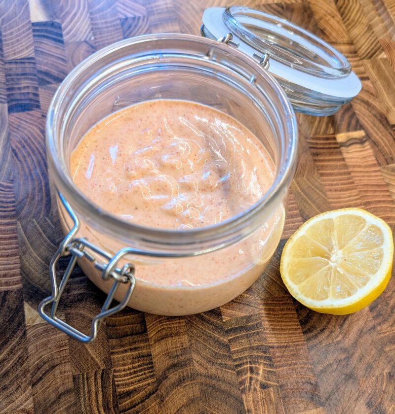 Marie Rose sauce and half a lemo