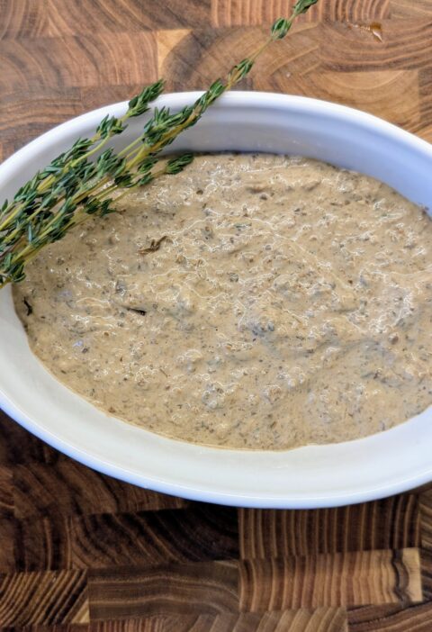 mushroom pate with thyme