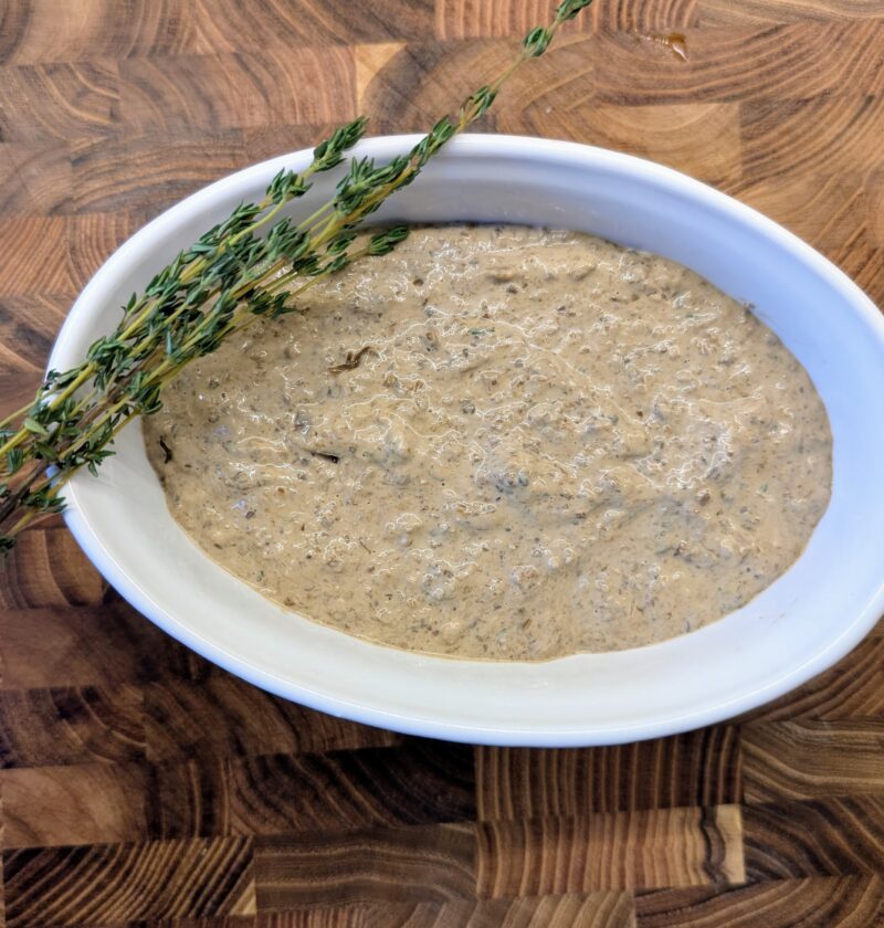 mushroom pate with thyme