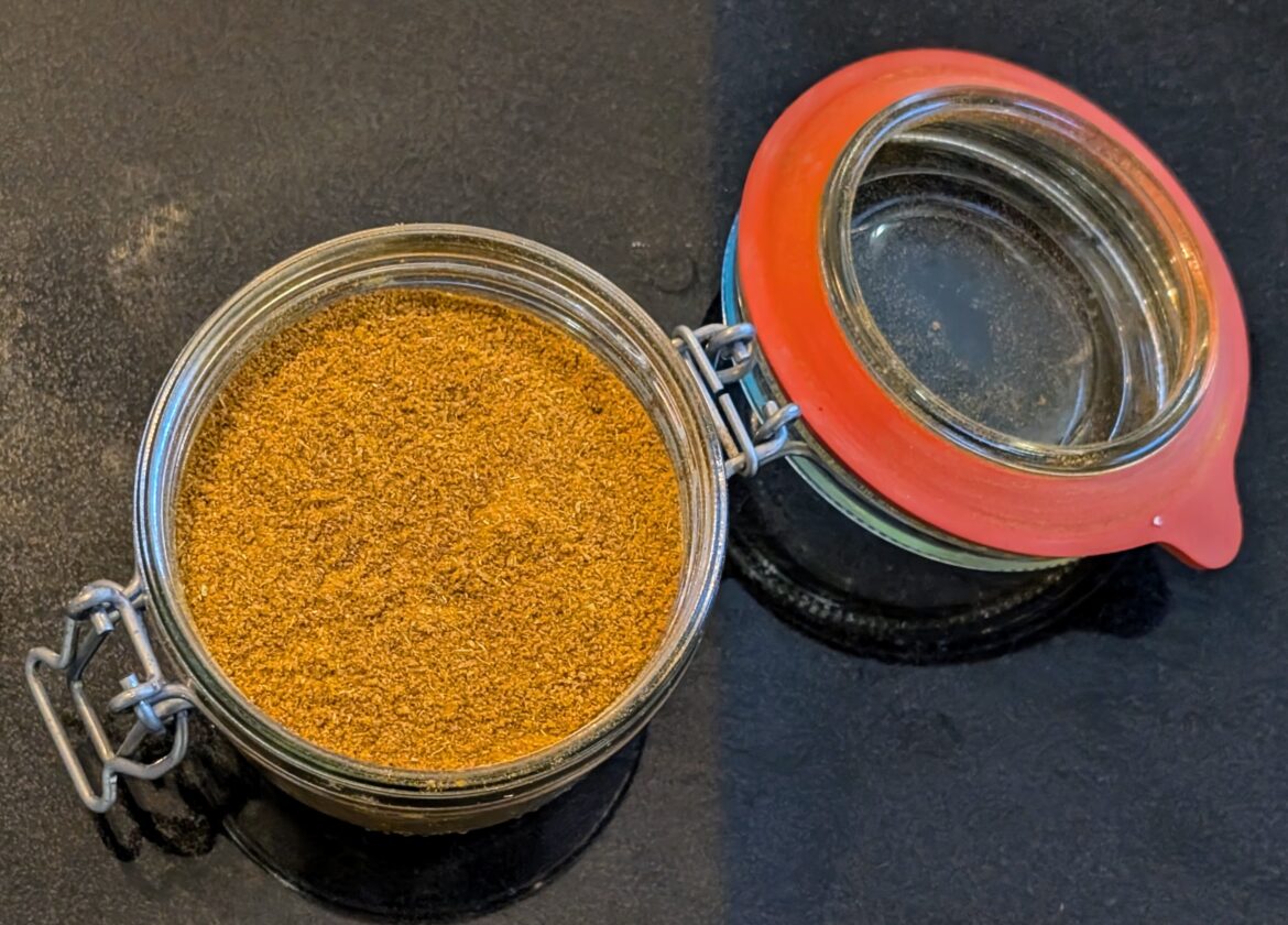 spice mix in a jar